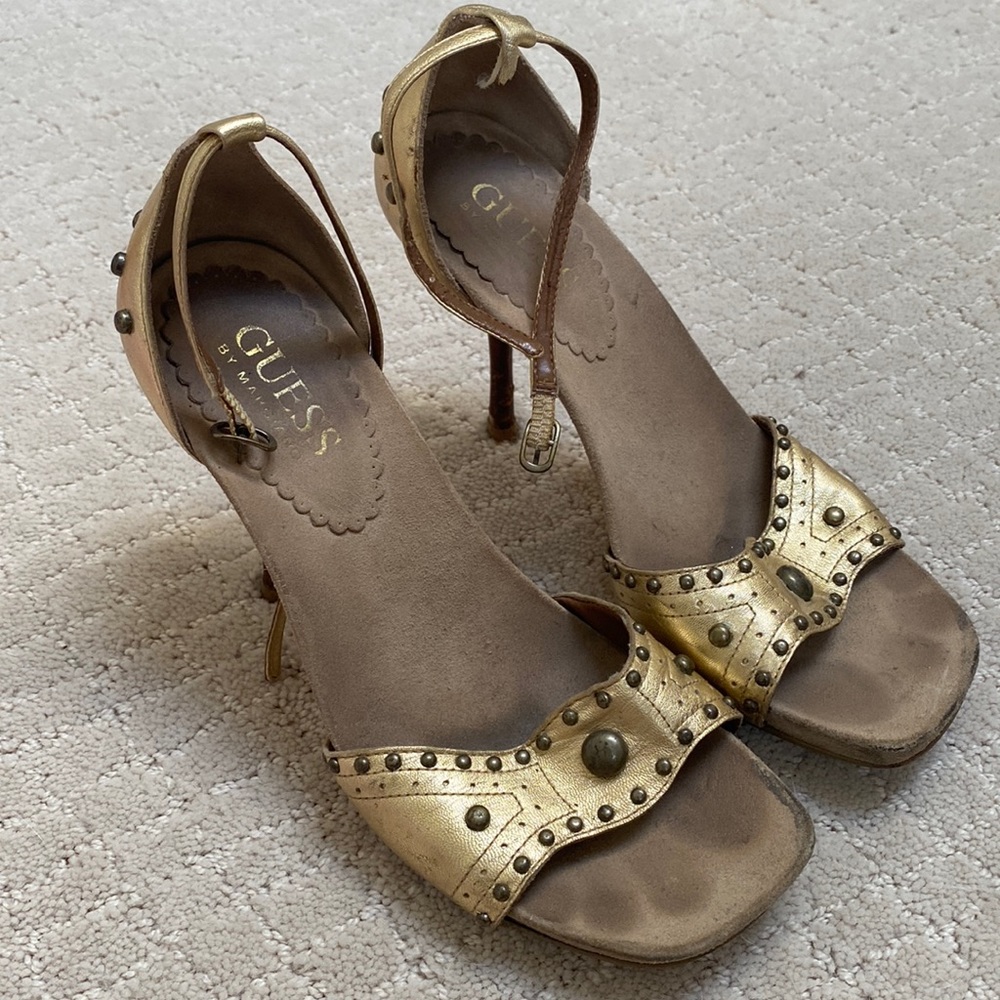 Guess gold heels size 6.5